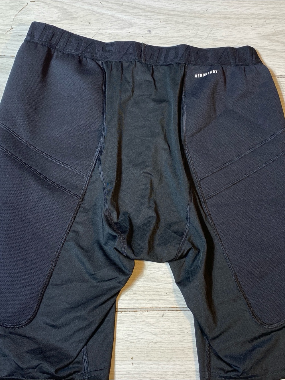 Adidas Men’s XL Triple Stripe Slider No Cup Compression Shorts Black NWT. - Picture 2 of 9
